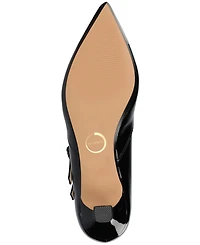 Journee Collection Women's Carnation Mary Jane Pointed Toe Comfort Pumps