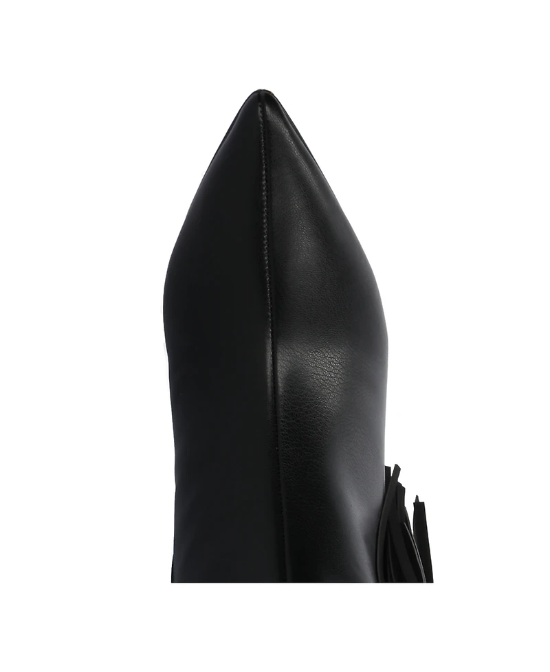 Journee Collection Women's Dolly Stiletto Heel Comfort Boots