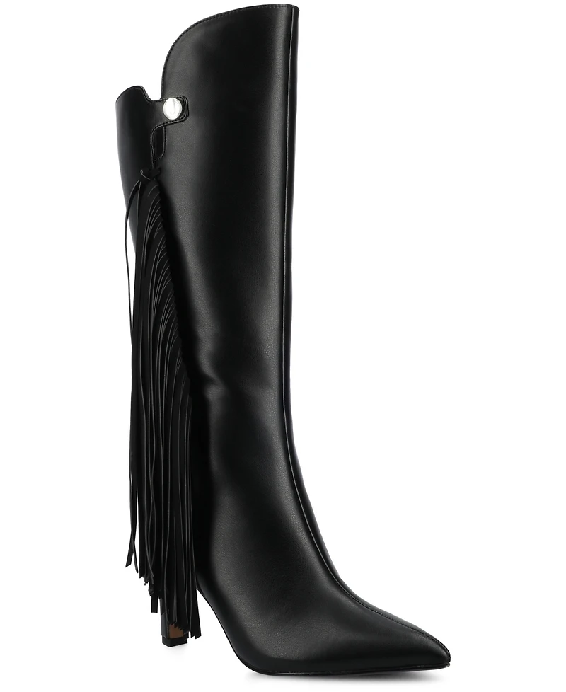 Journee Collection Women's Dolly Stiletto Heel Comfort Boots