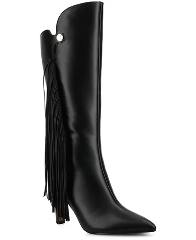 Journee Collection Women's Dolly Stiletto Heel Comfort Boots