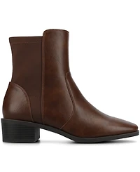 Journee Collection Women's Renna Block Heel Comfort Boots