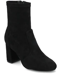 Journee Collection Women's Vivia Almond Toe Comfort Dress Booties