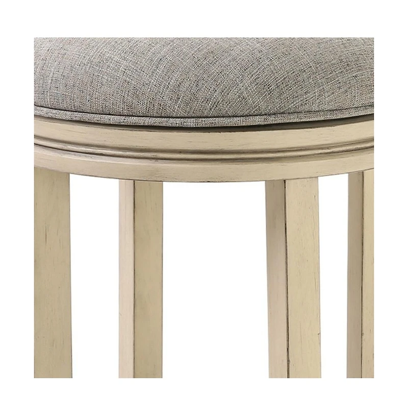 Solid Wood Swivel Backless Bar Height Bar Chair