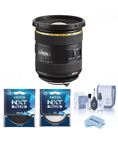 Pentax Hd Pentax-da 11-18mm f/2.8 Ed Dc Aw Lens, Bundle with Hoya 82mm Uv and Cpl Filters