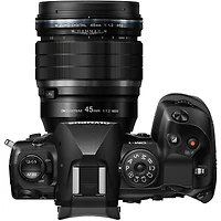 Om System M.Zuiko Digital Ed 45mm f/1.2 Pro Lens for Micro Four Thirds, Black