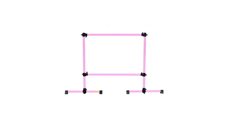 Portable Double Ballet Barre with Adjustable Height – Freestanding and Space-Saving