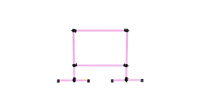 Portable Double Ballet Barre with Adjustable Height – Freestanding and Space-Saving