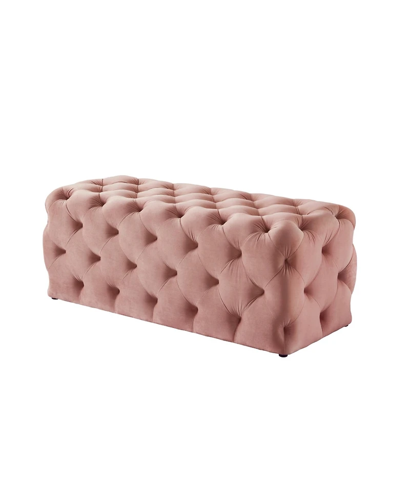 Upholstered Velvet Bench – Stylish Padded Seat for Entryway, Bedroom, or Living Room Decor