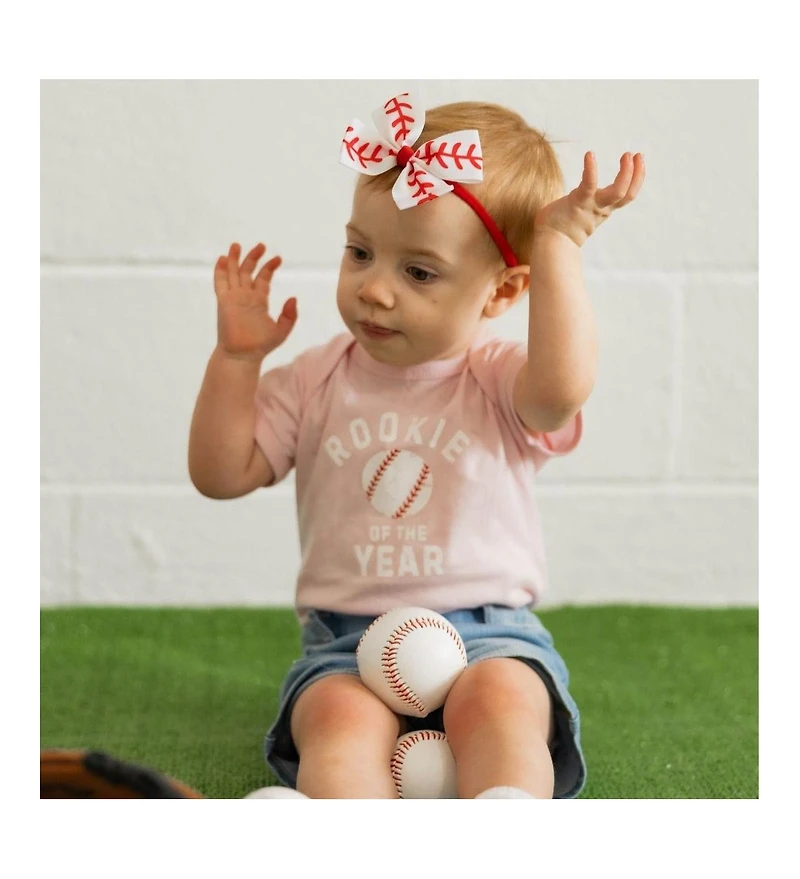 Sweet Wink Baby Girls Rookie of the Year Short Sleeve Bodysuit