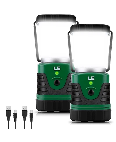 Lepro 1000LM Led Camping Lantern Rechargeable, 4400mAh Power Bank, Camping Essential with 4 Light Modes