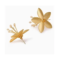 Sohi Women's Floral Drop Earrings