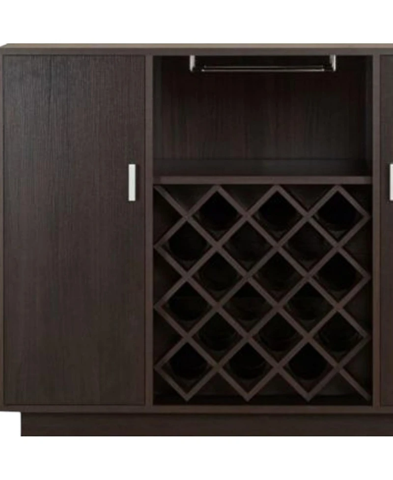 Sleek Minimalist Server Cabinet with Dual Doors for Dining or Living Room