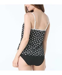 Beach House Women's Swim Bridget Shirred Side Underwire Tankini Top