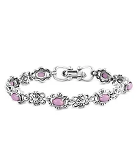 Sterling Silver Phosphosiderite Concha Link Bracelet