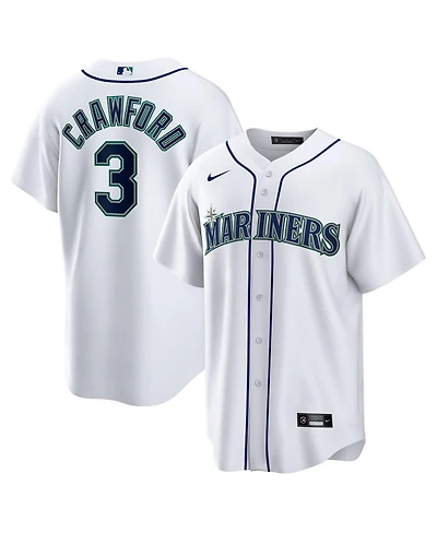 Nike Men's Jp Crawford White Seattle Mariners Home Replica Jersey