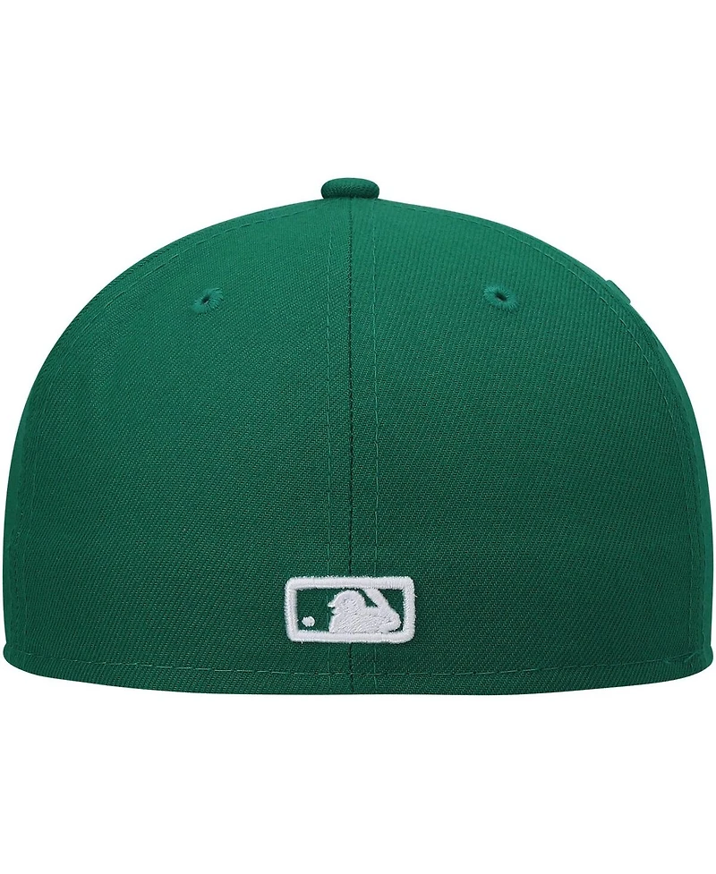 New Era Men's Kelly Green Seattle Mariners White Logo 59FIFTY Fitted Hat