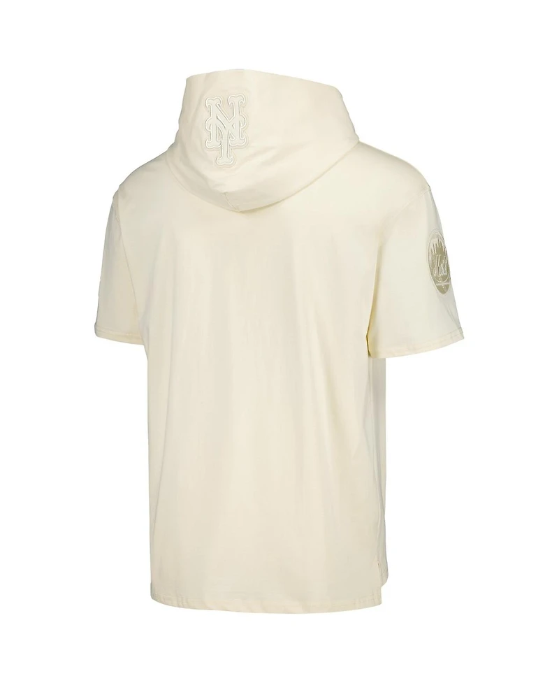 Pro Standard Men's Cream New York Mets Neutral Hoodie T-Shirt
