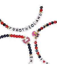 Foco Cleveland Guardians 3-Pack Friendship Bracelet