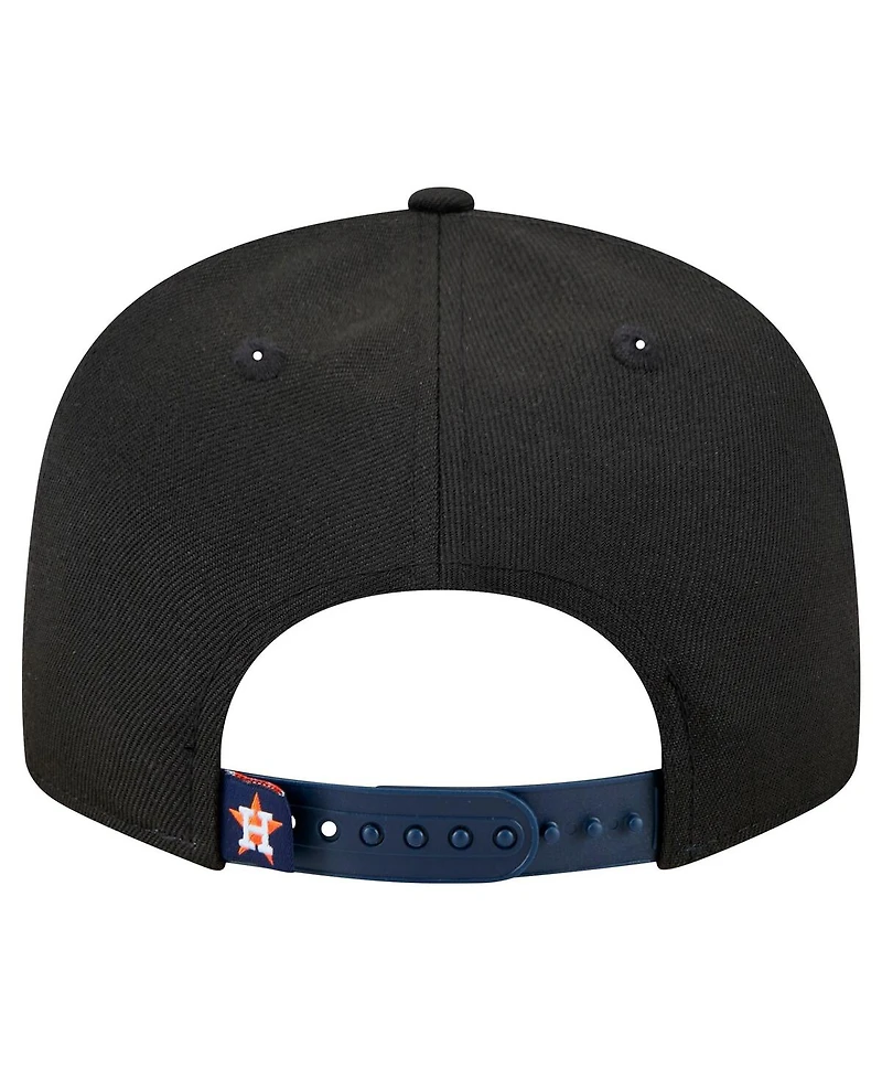 New Era Men's Black Houston Astros Splatter 9FIFTY Snapback Hat