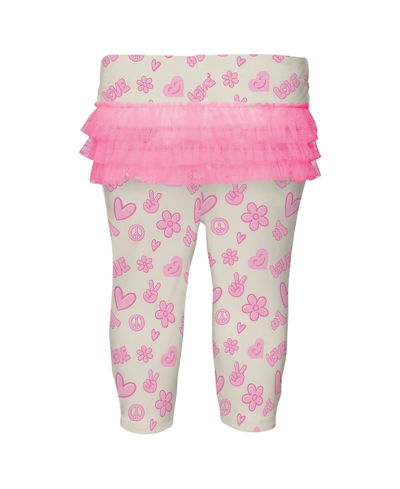 Outerstuff Baby Boys and Girls 2 Piece White/Pink Buffalo Bills All The Love Bodysuit and Pants Set