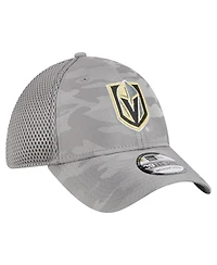 New Era Men's Gray Vegas Golden Knights Active Subtle Camo 39THIRTY Flex Hat