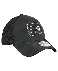 New Era Men's Black Philadelphia Flyers Active Subtle Camo 39THIRTY Flex Hat