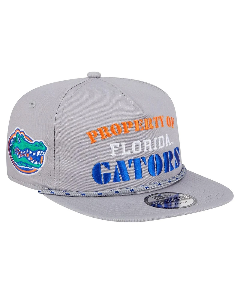 New Era Men's Gray Florida Gators Golfer Vintage Adjustable Hat