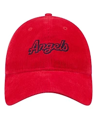 New Era Women's Red Los Angeles Angels Corduroy 9TWENTY Adjustable Hat