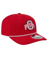 New Era Men's Scarlet Ohio State Buckeyes Game Day Multi-Rope 9SEVENTY Stretch-Snap Hat