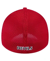 New Era Men's Red New Jersey Devils Linear Featherweight 39THIRTY Flex Hat