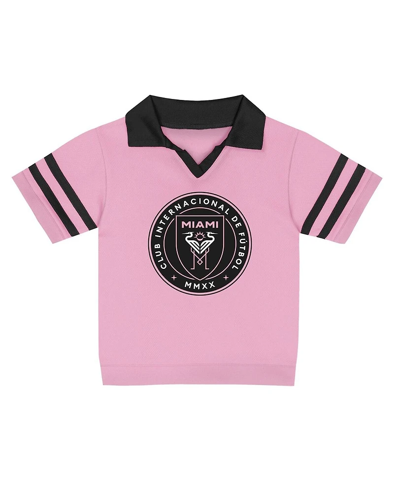 Outerstuff Toddler Pink Inter Miami Cf Charming Dude Top and Shorts Set
