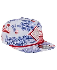 New Era Men's White St. Louis Cardinals Printed Island Golfer Snapback Hat