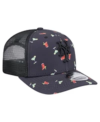 New Era Men's Black New York Mets Adventure Drinks Pattern 9SEVENTY Stretch-Snap Hat