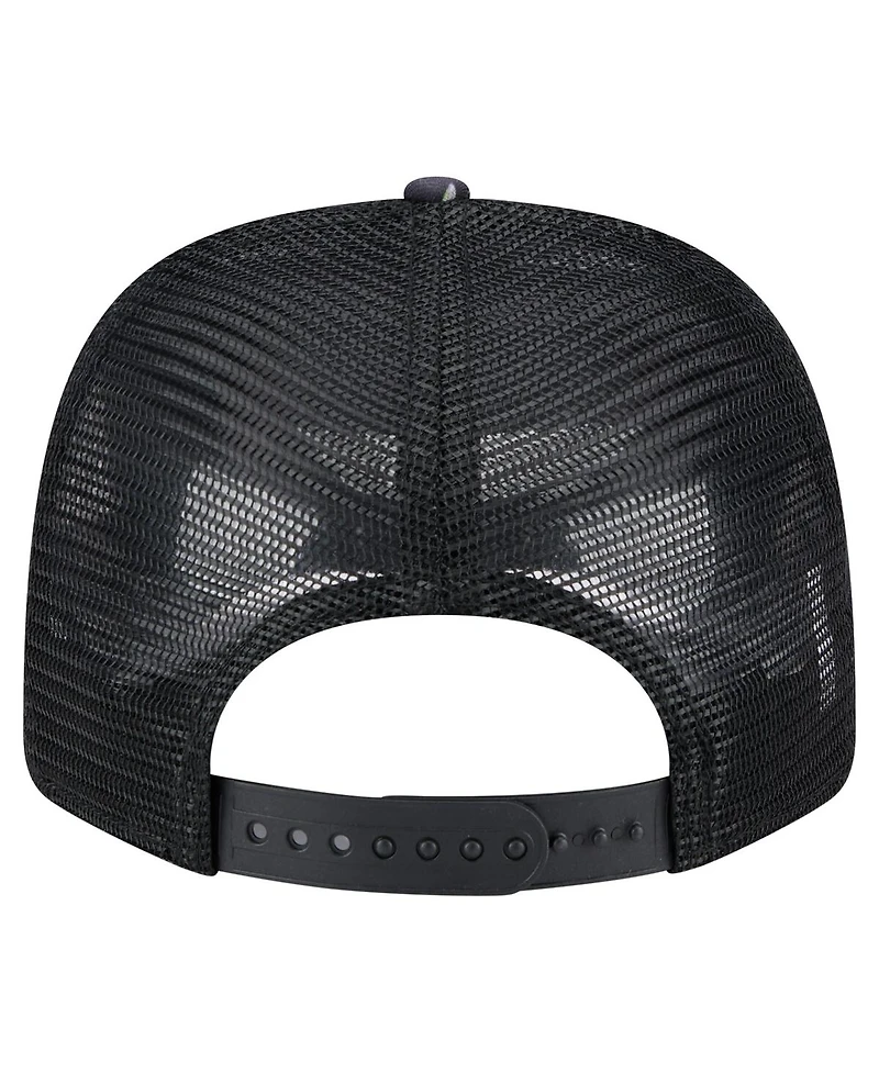 New Era Men's Black Houston Astros Adventure Drinks Pattern 9SEVENTY Stretch-Snap Hat