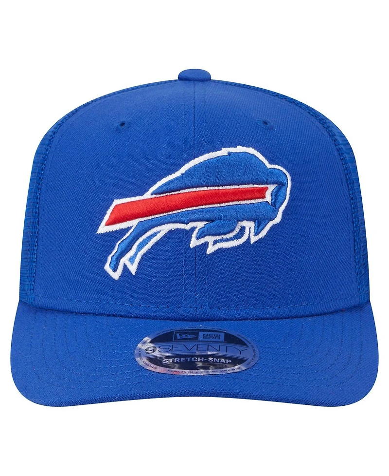New Era Men's Royal Buffalo Bills Main Trucker 9SEVENTY Stretch-Snap Hat