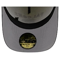 New Era Men's Cream/Black Atlanta Falcons 2025 Nfl Draft A-Frame 59FIFTY Fitted Hat