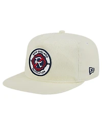 New Era Men's Cream New England Revolution 2025 Kickoff Snapback Golfer Hat