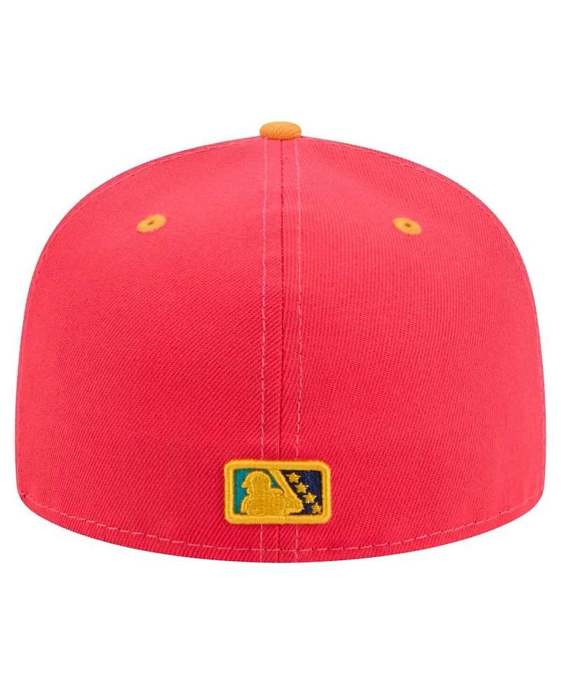 New Era Men's Red Delmarva Shorebirds Copa de la Diversion 59FIFTY Fitted Hat