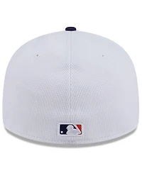 New Era Men's White/Navy Houston Astros 2025 City Connect Batting Practice Low Profile 59FIFTY Fitted Hat