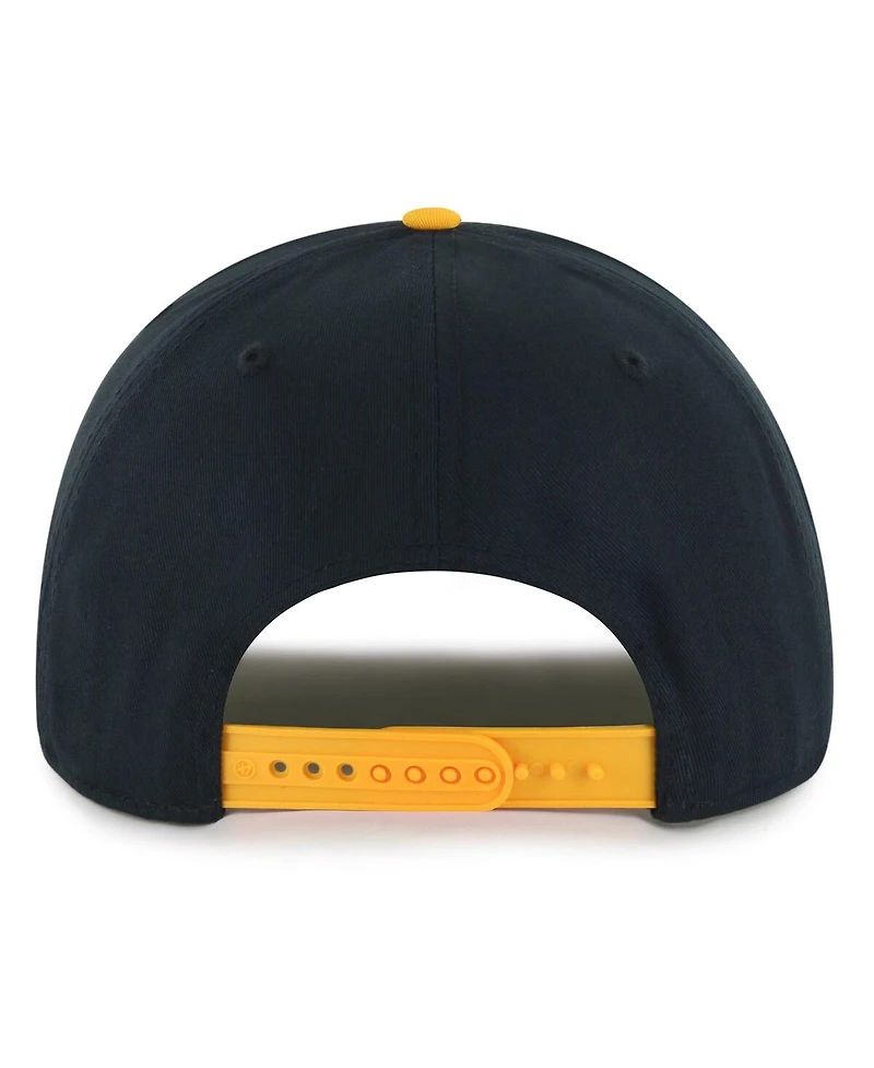 '47 Brand Men's Black/Gold Pittsburgh Penguins Drop Shadow Rope Hitch Adjustable Hat