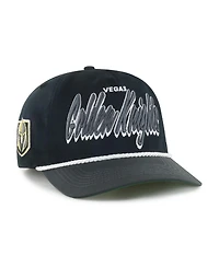 '47 Brand Men's Black/Charcoal Vegas Golden Knights Drop Shadow Rope Hitch Adjustable Hat