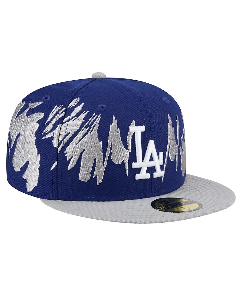 New Era Men's Navy/Gray Los Angeles Dodgers Retro Pattern 59FIFTY Fitted Hat