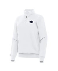 Antigua Women's White Penn State Nittany Lions Victory Quarter-Zip Sweatshirt