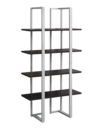 Metal 4-Tier Bookshelf – Open Shelving Unit for Home or Office