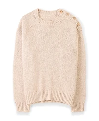 Celtic & Co. Women's Slub Knit Button Detail Sweater