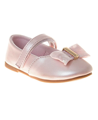 Laura Ashley Little and Big Girls Hook and Loop Dress Shoe