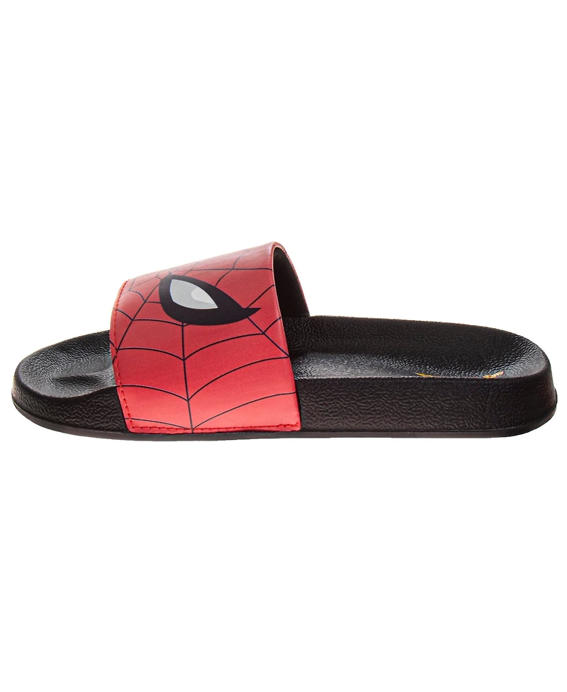 Spider-Man Little and Big Boys Slip On Flat Slides