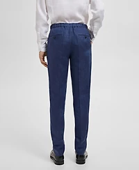 Mango Men's Salerno Linen Slim-Fit Suit Pants