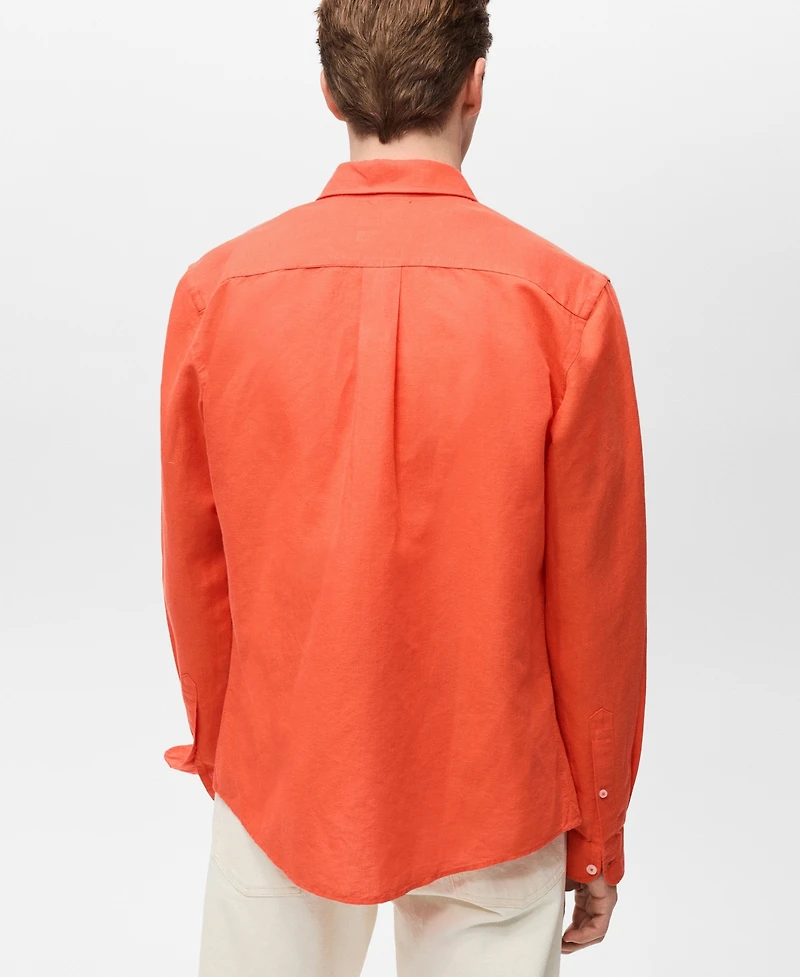 Mango Men's Classic-Fit Linen Shirt