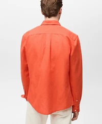Mango Men's Classic-Fit Linen Shirt